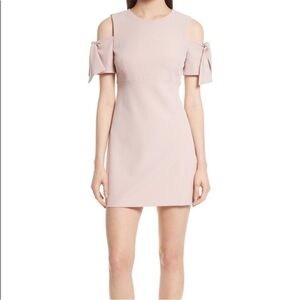 Milly Mod Tie Shoulder Dress in Blush